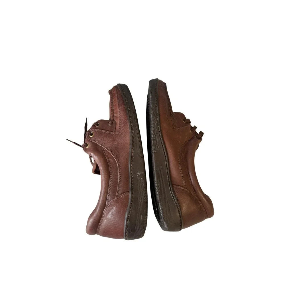 Nunn Bush Soft Flex Brown Leather Boat Shoes Mens  Lace Up Loafers New JS